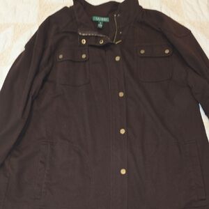 Lauren Ralph Lauren Womens Cotton Jacket